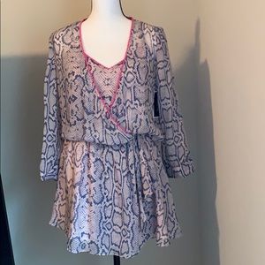 Juicy Couture silk Monaco python dress